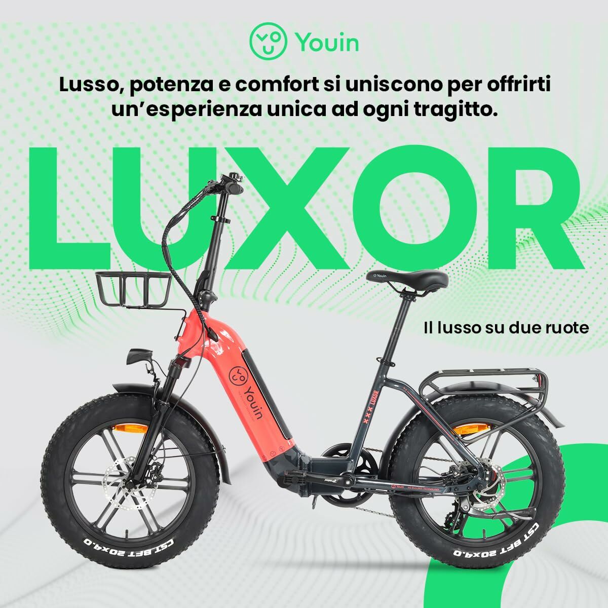 Elcykel Youin BK1716 LUXOR II Korall 250 W - 2