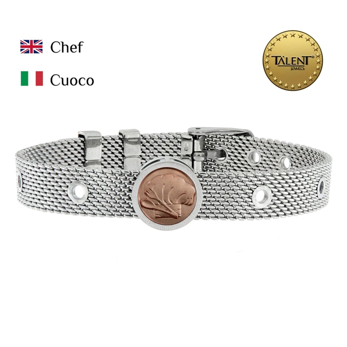 Unisexarmband Chef Talent Jewels TJA-3-05-02-1-235 Silvrig - 2