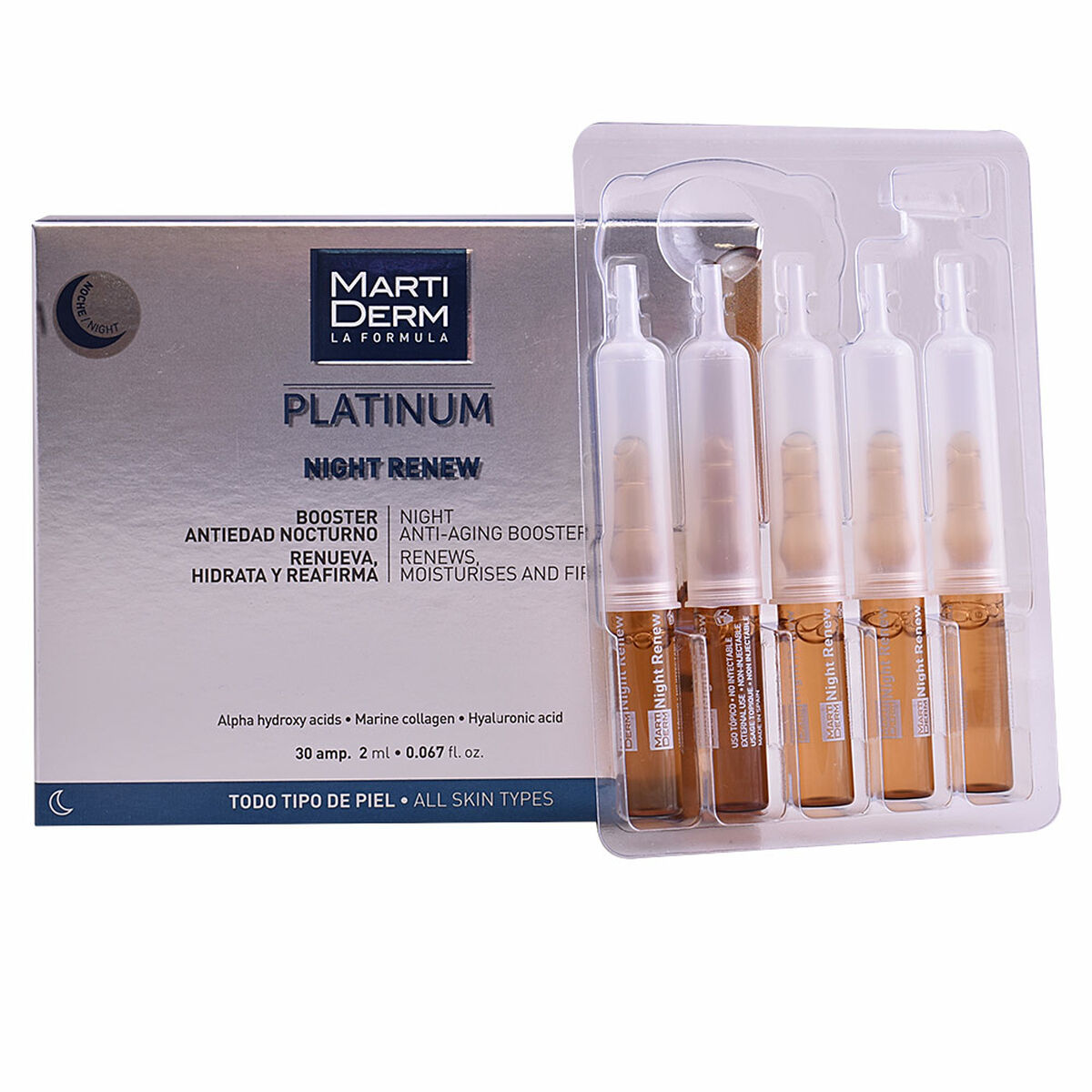 Ampuller Martiderm Platinum Night Renew - 3