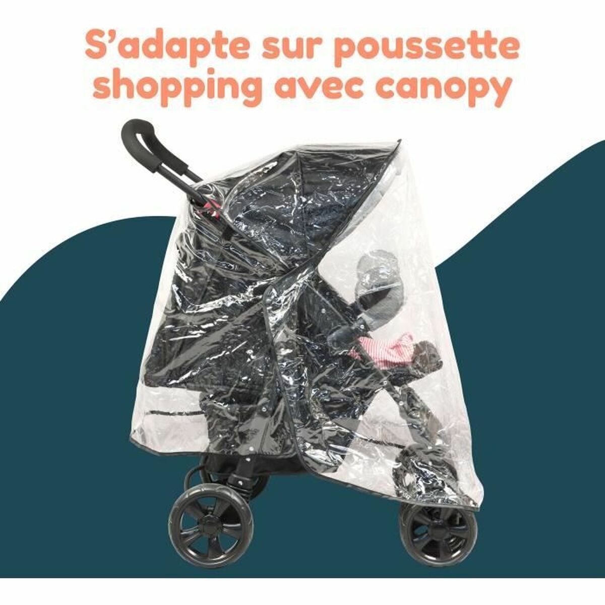 Regnskydd Bambisol Transparent PVC - 3