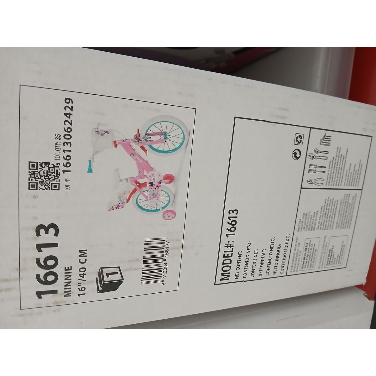 Barncykel Minnie Mouse 16" 5-8 år - 2