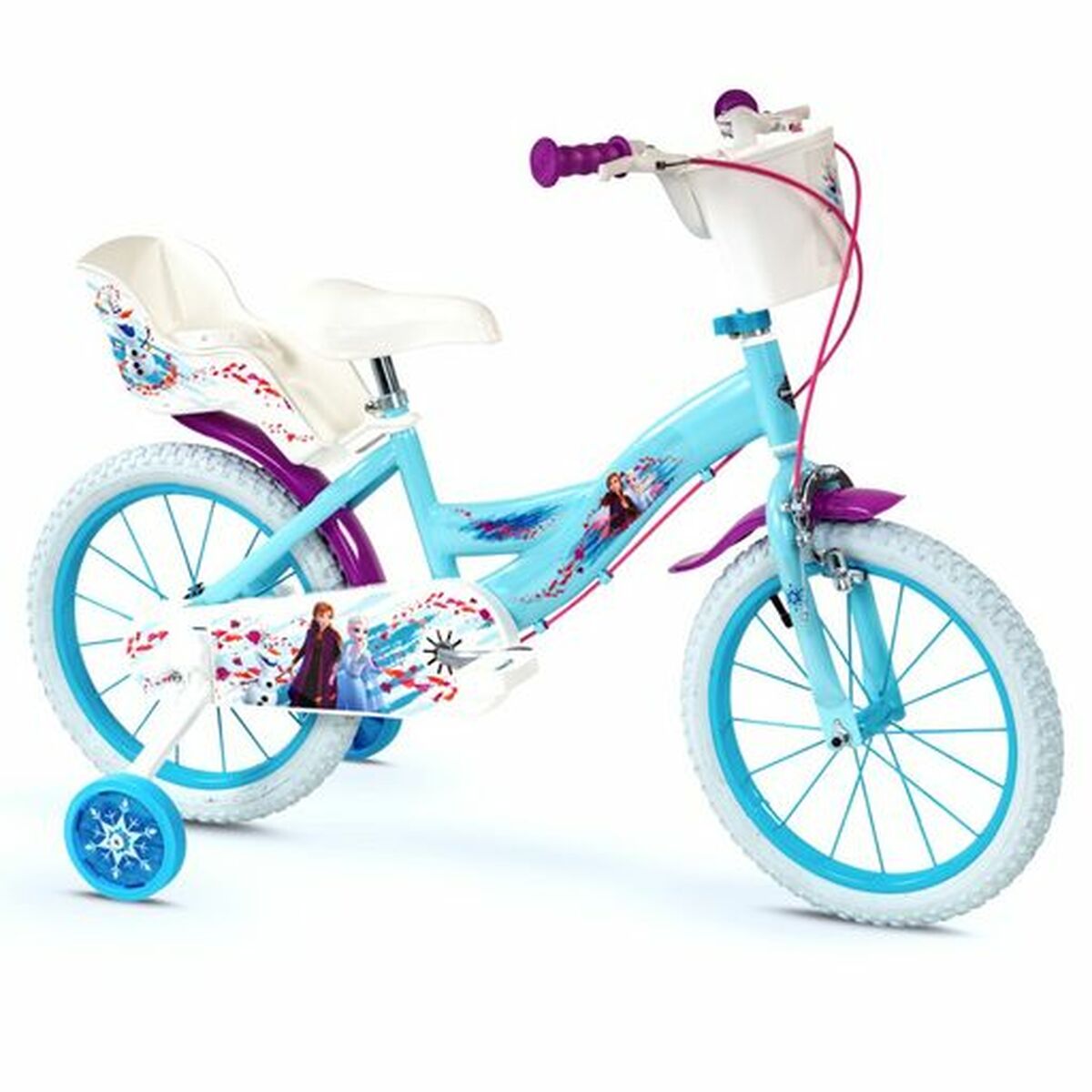 Barncykel Frozen 16" Blå