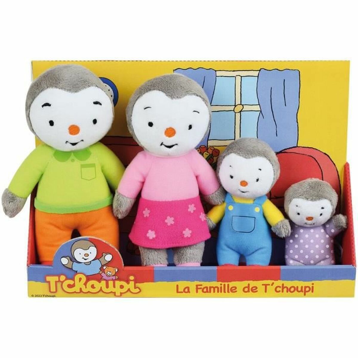 Mjukisleksak Jemini T´Choupi Family