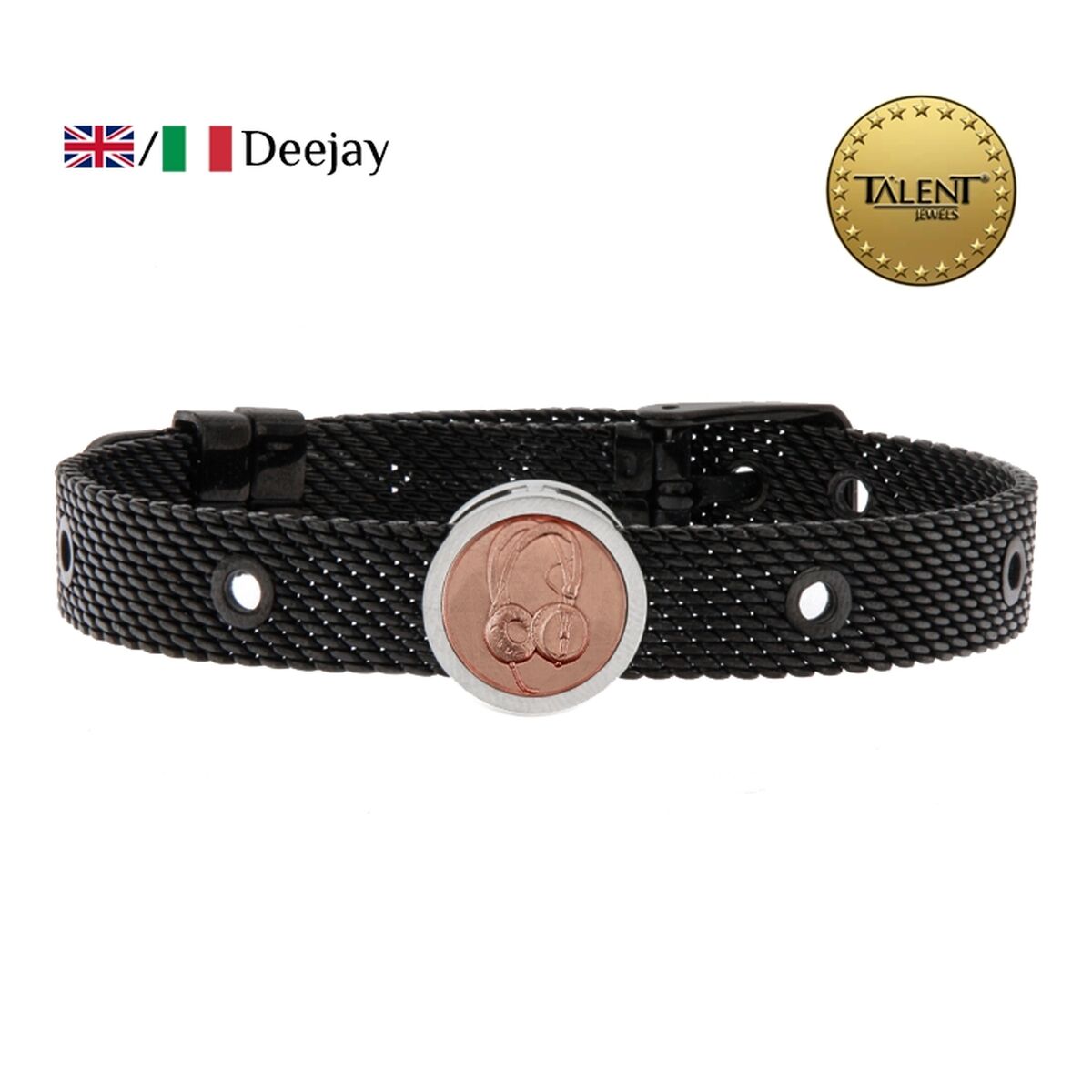 Unisexarmband Deejay Talent Jewels TJA-4-05-02-2-235 Svart - 2