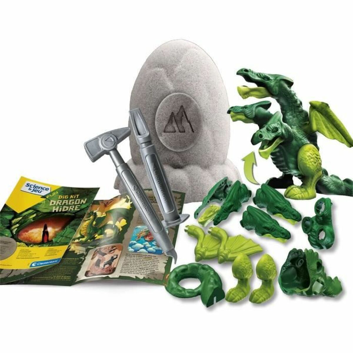 Drake Baby Born Legendary egg - Dragon has three heads Grön - 3