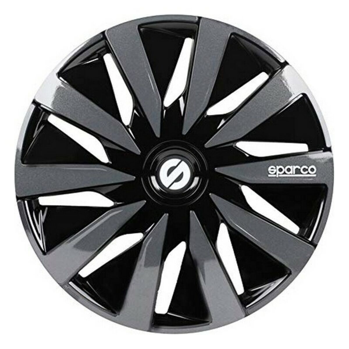 Navkapsel Sparco Lazio Svart/Grå 14" (4 uds)