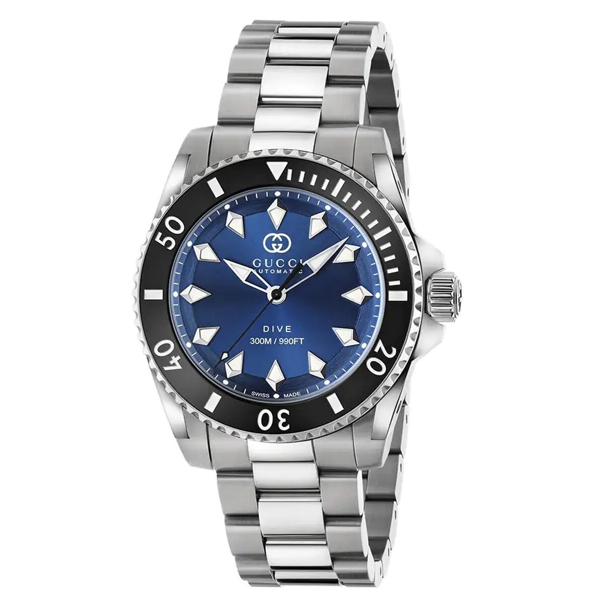 Herrklocka Gucci YA136362 Silvrig