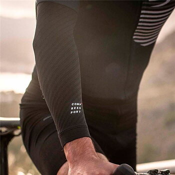 Ärm för armar Compressport Under Control Svart