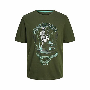 T-shirt med kortärm Herr Jack & Jones Oliv