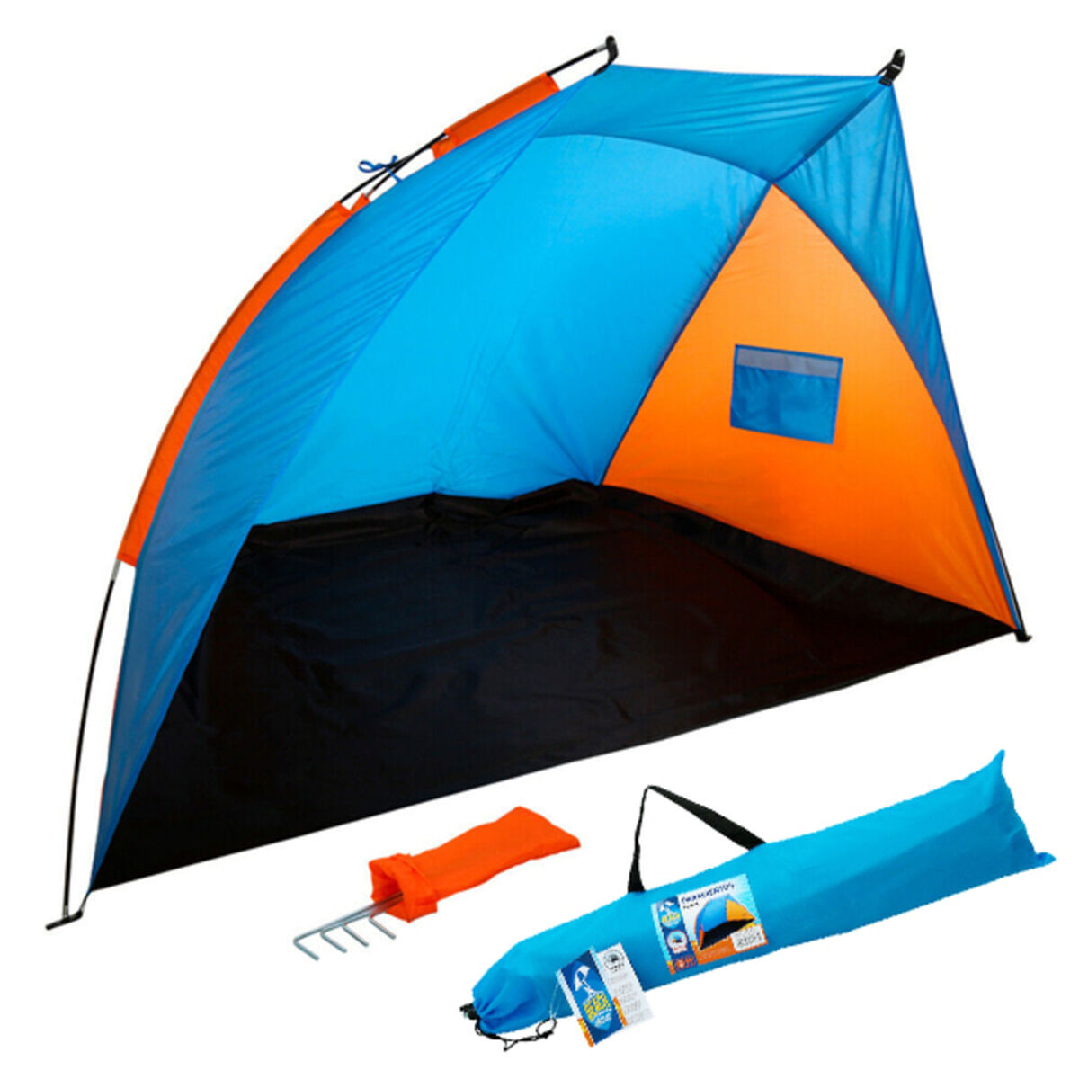 Vindruta Beach Colorbaby 62137 Blå Orange (200 x 125 x 120 cm)