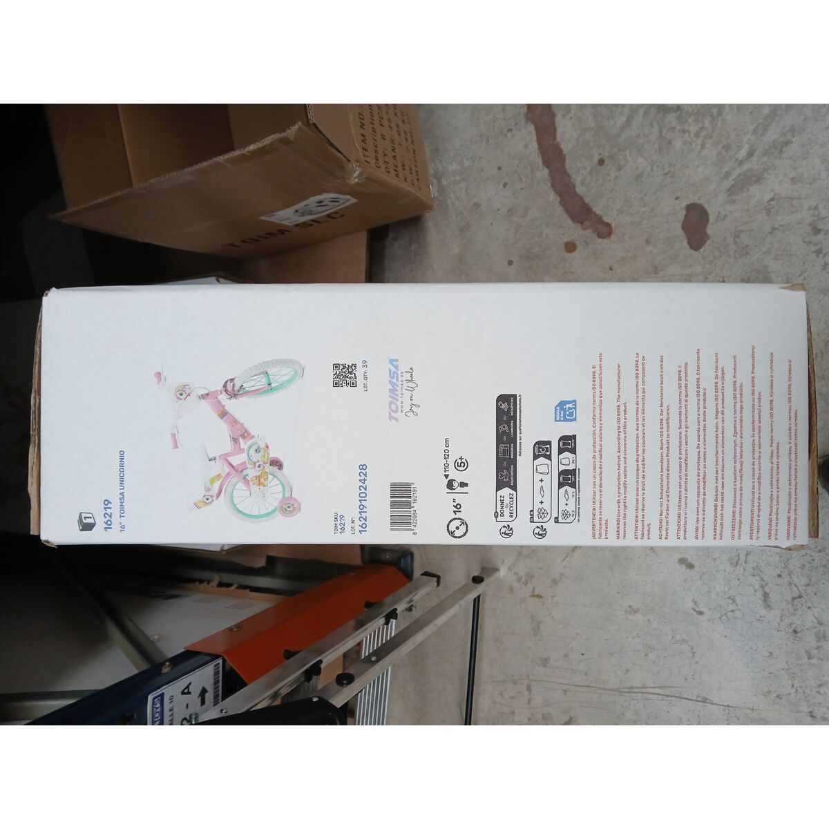 Barncykel Toimsa 16" Enhörning - 2