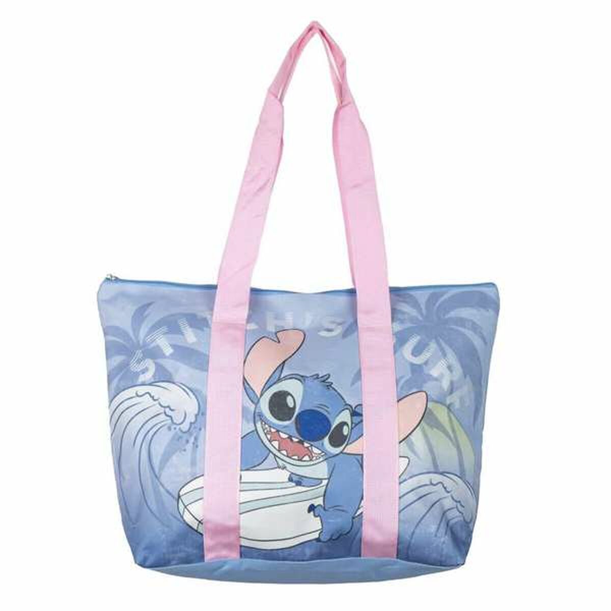 Strandväska Stitch 47 x 33 x 15 cm Blå