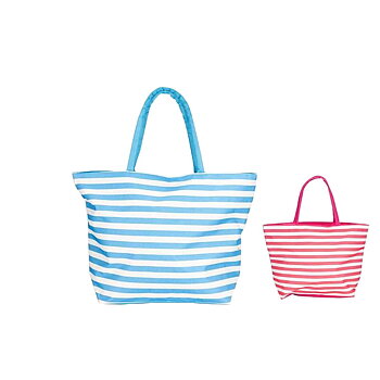 Strandväska Bismark Blå Rosa Oxford 50 x 16 x 35 cm