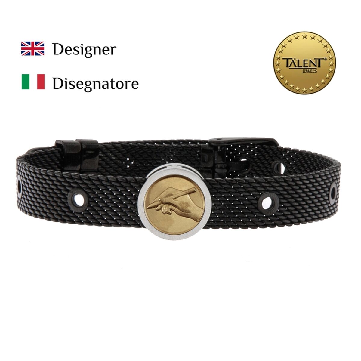 Unisexarmband Designer Talent Jewels TJA-3-06-01-2-235 Svart - 2