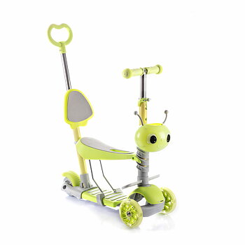 3 i 1 utvecklingsbar sparkcykel för barn Scuvol InnovaGoods Grön Polyuretan Aluminium (Renoverade B)