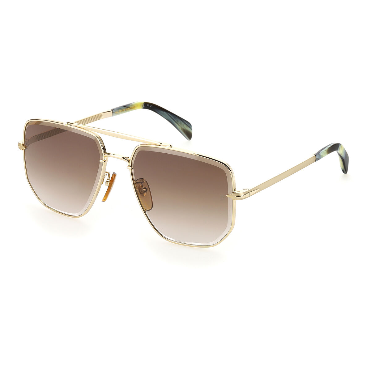 Herrsolglasögon David Beckham DB7001SJ5GHA Gyllene ø 60 mm