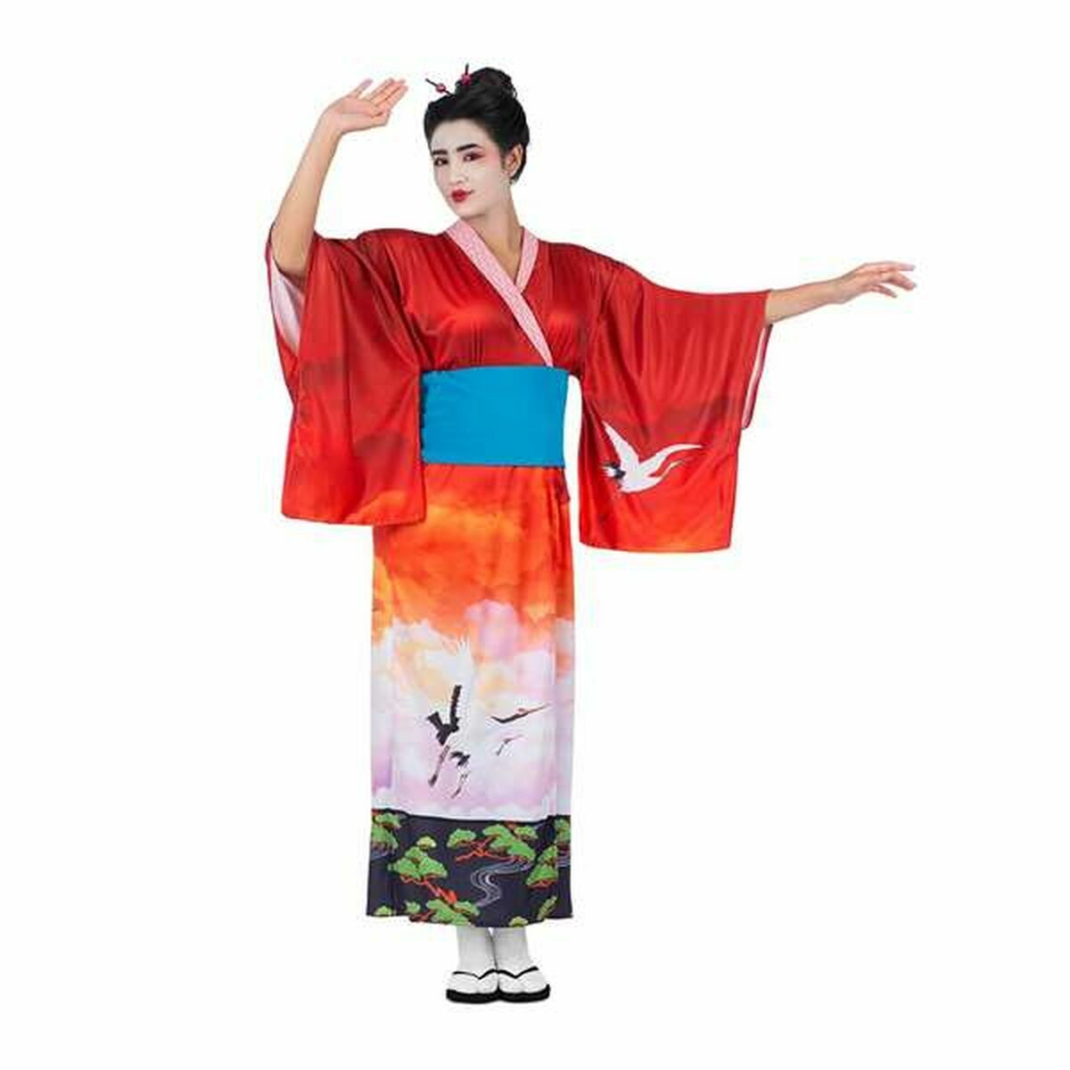 Maskeraddräkt vuxna My Other Me Röd Geisha - 3