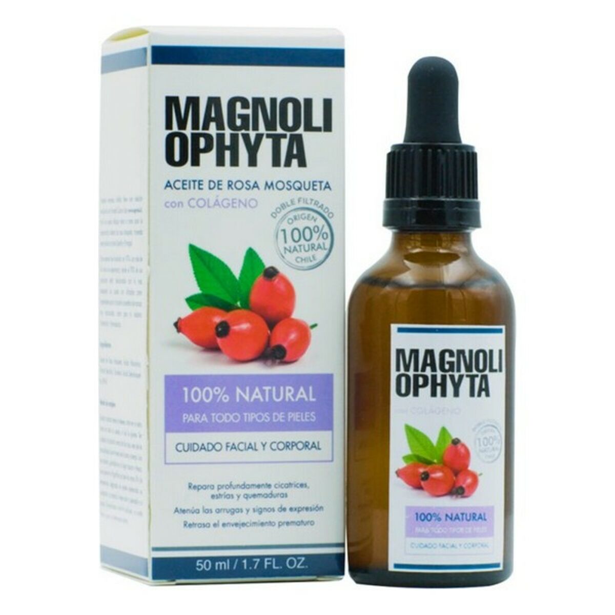 Ansiktsolja Magnoliophytha Aceite De Rosa Mosqueta 30 ml 50 ml Med kollagen Nypon