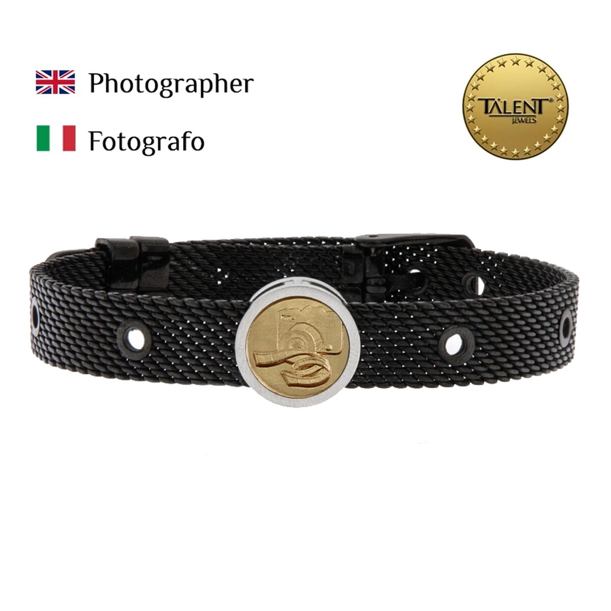 Unisexarmband Photographer Talent Jewels TJA-3-07-01-2-235 Svart - 2