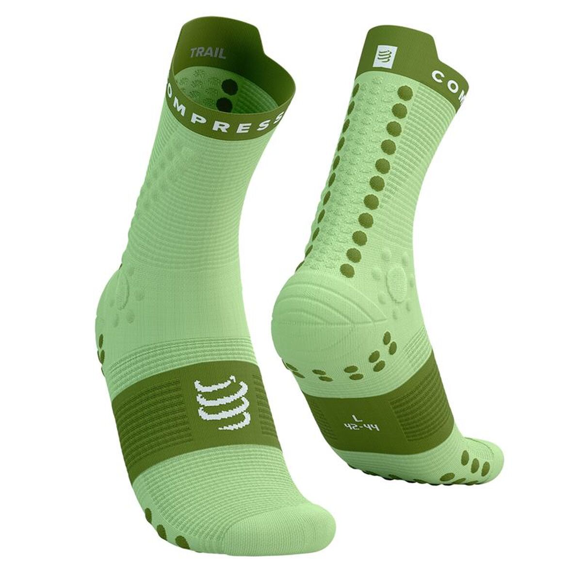Kompressionsstrumpor Compressport Pro Racing Grön