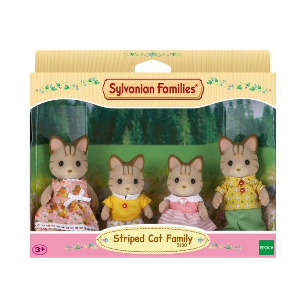 Actionfigurer Sylvanian Families Striped Cat Family