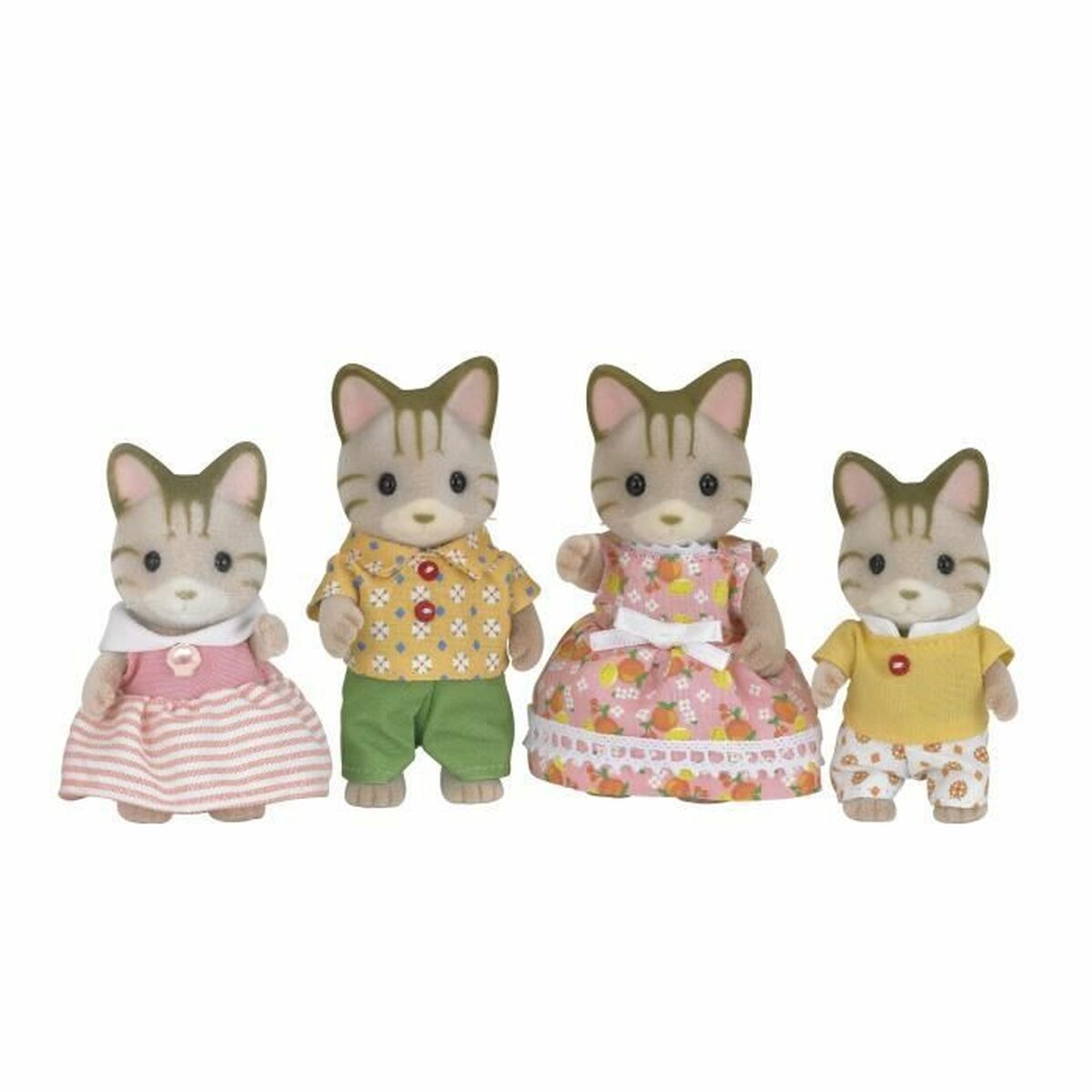 Actionfigurer Sylvanian Families Striped Cat Family - 3