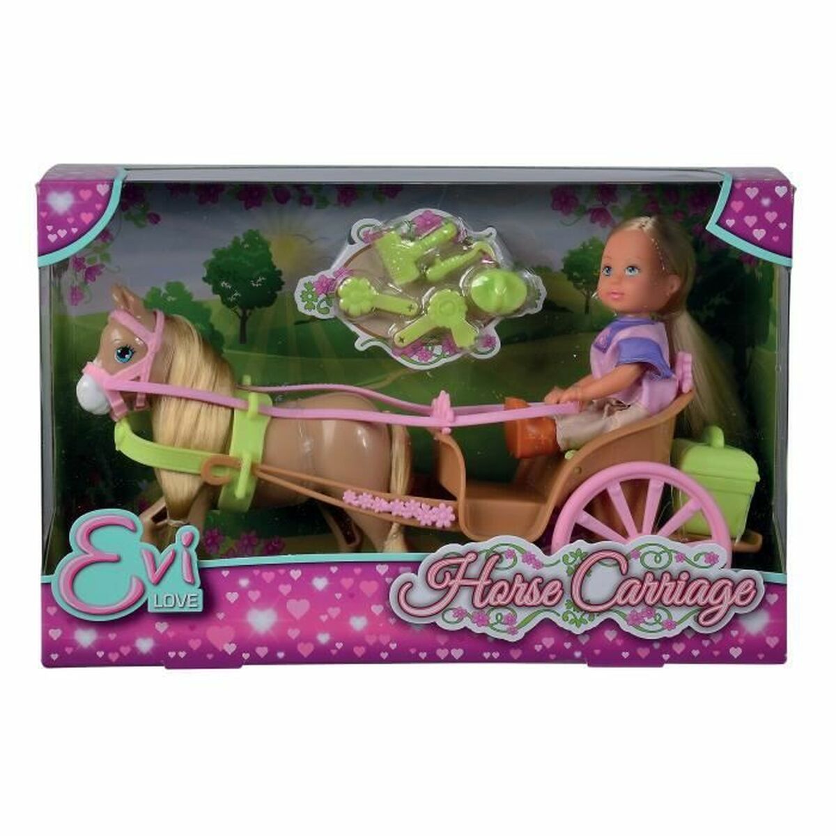 Bebisdocka Simba Evi Love Horse Carriage