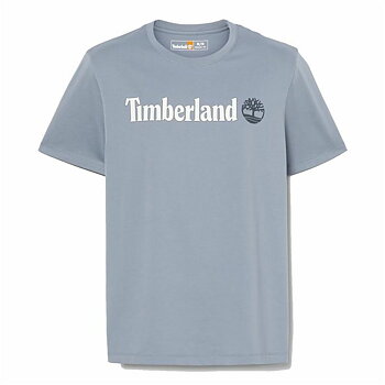 T-shirt med kortärm Herr Timberland Kennebec River Linear Logo