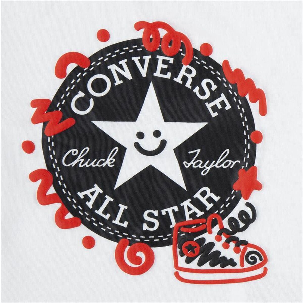 Träningskläder, Barn Converse Squiggle S/Se+Ft Vit - 3