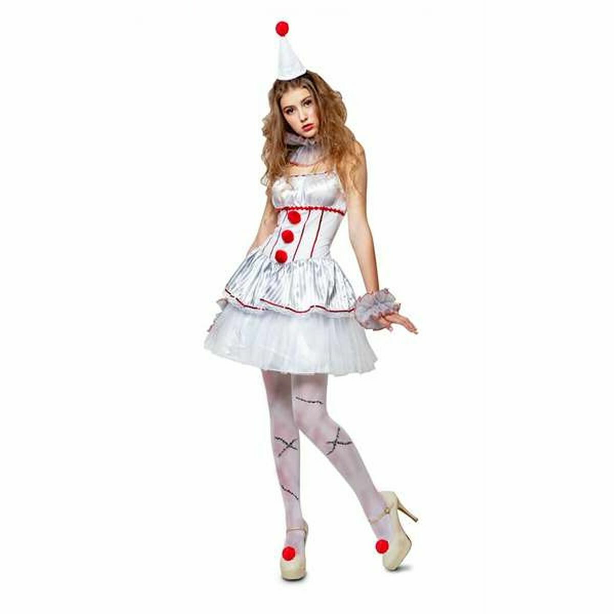 Maskeraddräkt vuxna My Other Me Mystisk kvinna Kvinnlig clown (4 Delar) - 3