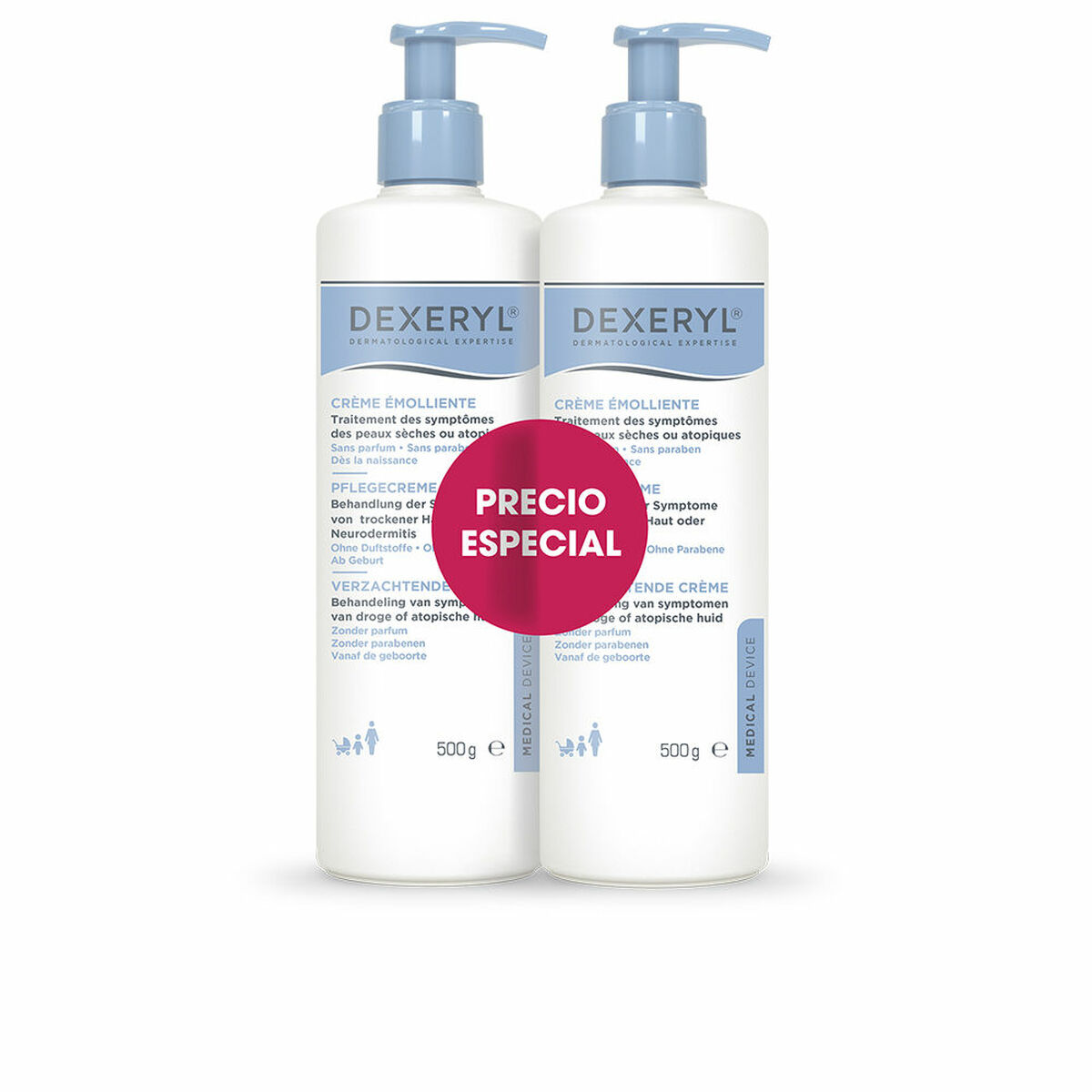Lindrande kräm Dexeryl Dermatological Expertise 500 g 2 antal