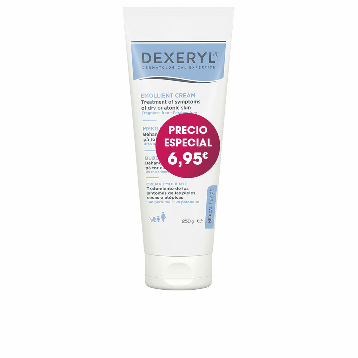 Lindrande kräm Dexeryl Dermatological Expertise 250 g