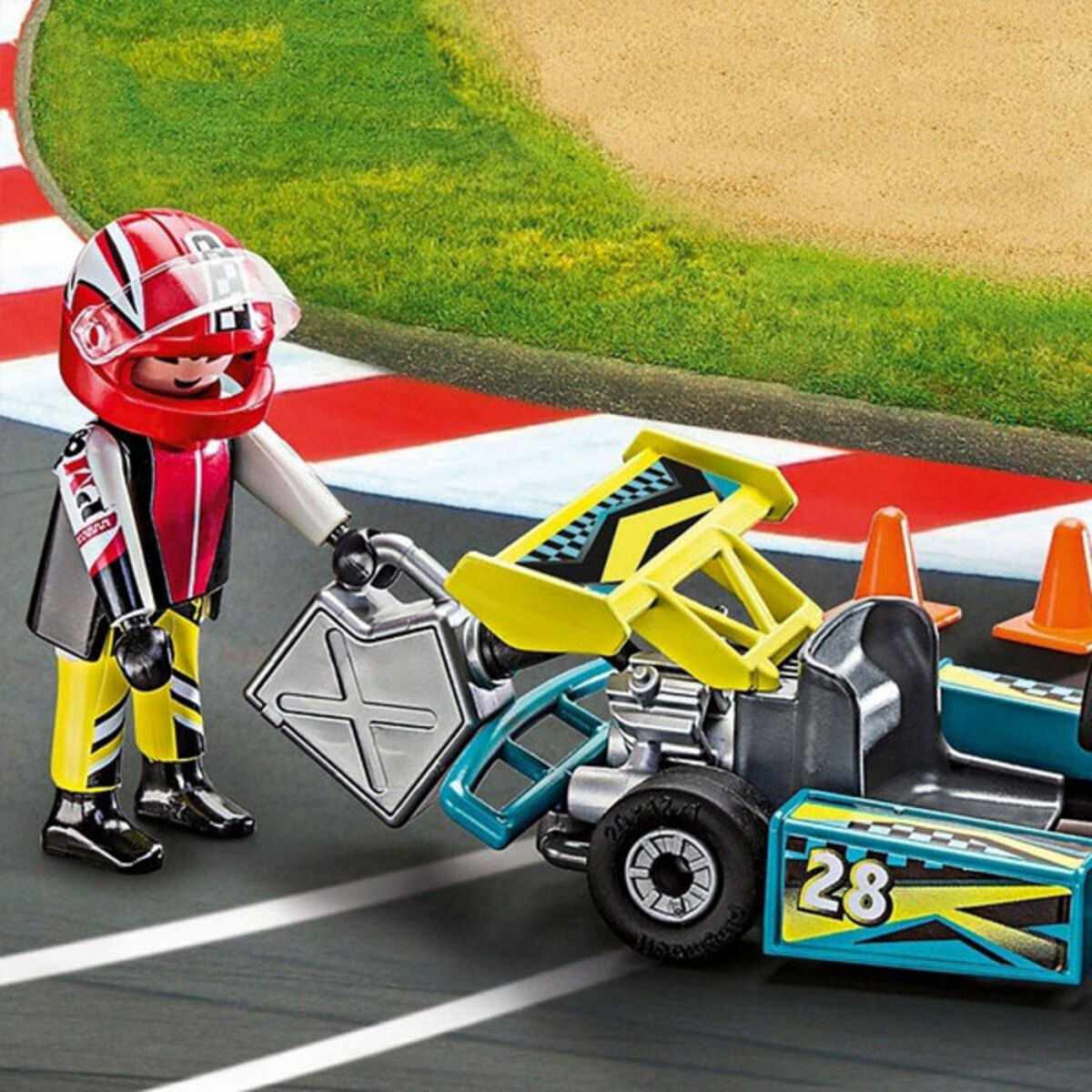 Playset City Action Go Kart Playmobil 9322 - Action - Karting Pilot Case (29 pcs) - 2