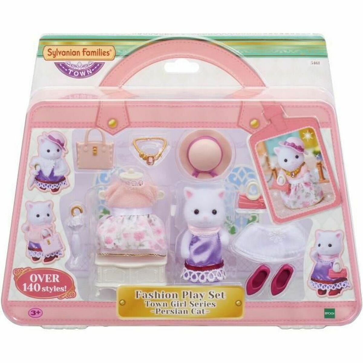 Dockset Sylvanian Families The Fashion Suitcase And Big Sister Persian Cat