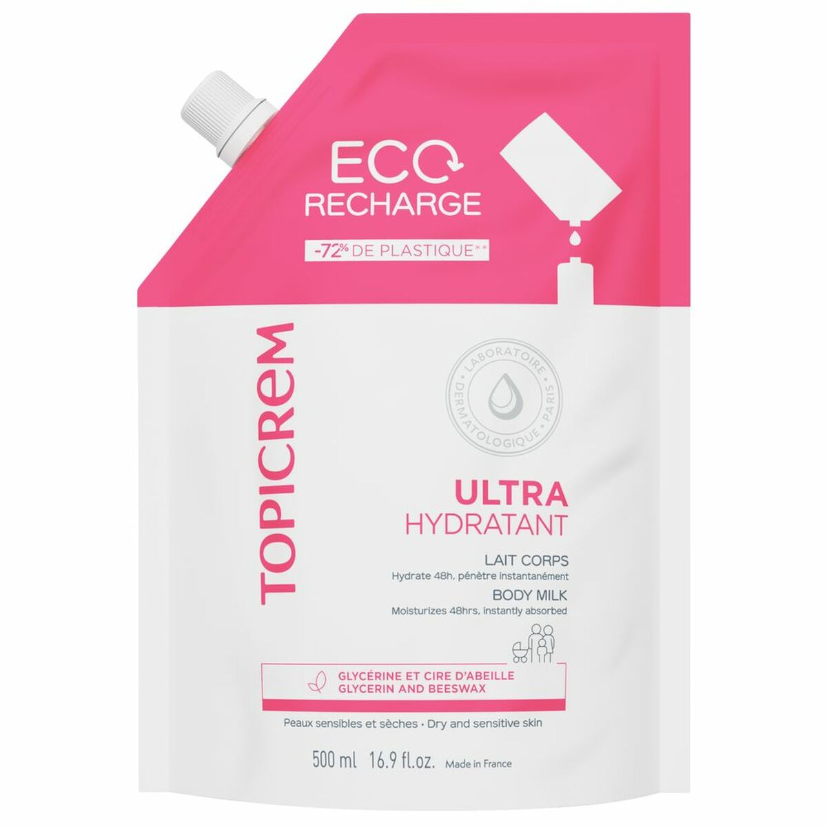 Återfuktande kroppsmjölk Topicrem UH 500 ml