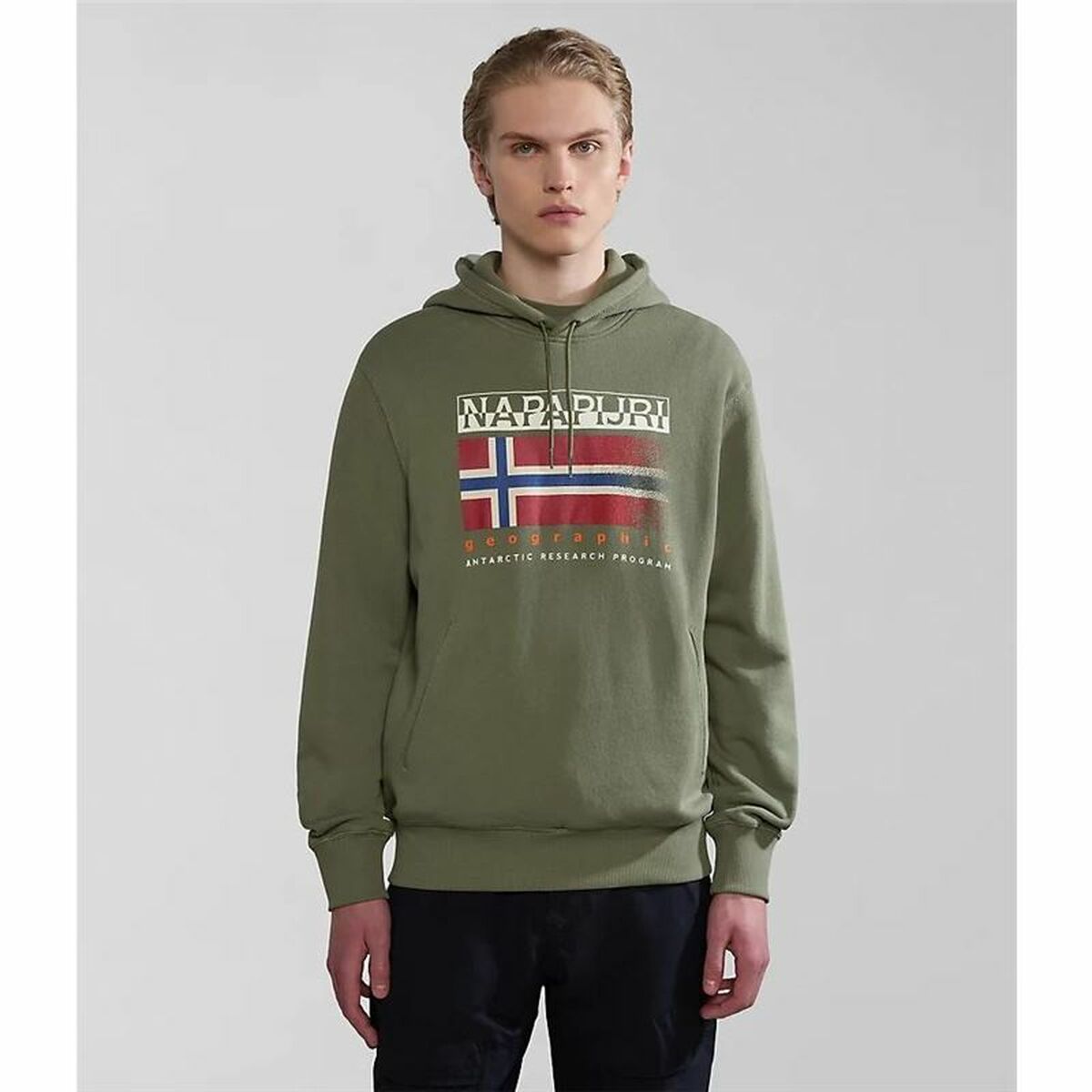 Tröja med huva Unisex Napapijri B-Kreis H Mörkgrön - 3