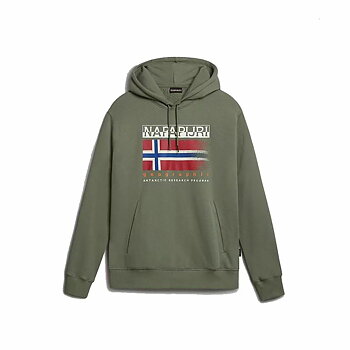 Tröja med huva Unisex Napapijri B-Kreis H Mörkgrön