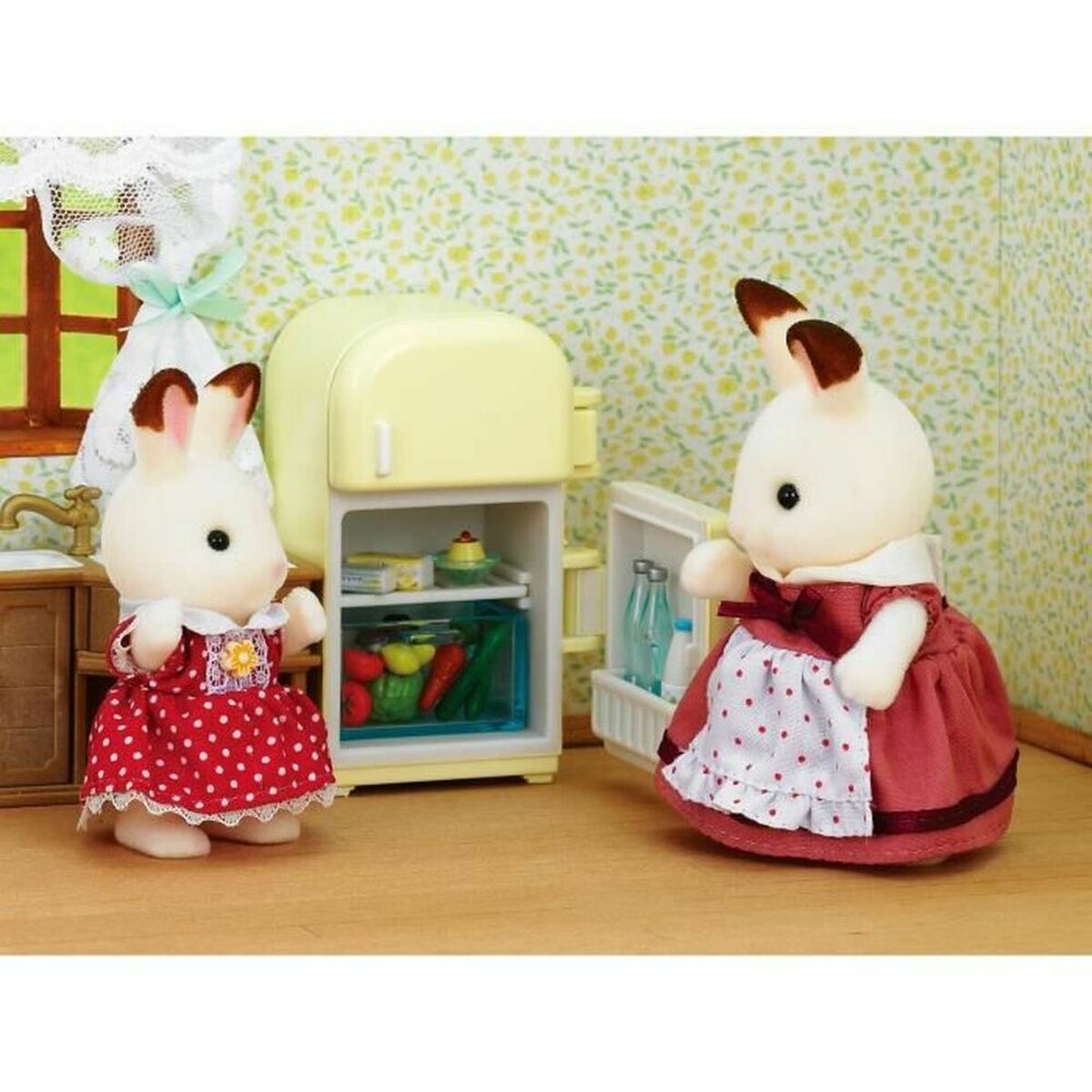 Actionfigurer Sylvanian Families Mom Rabbit Chocolate / Refrigerator - 2