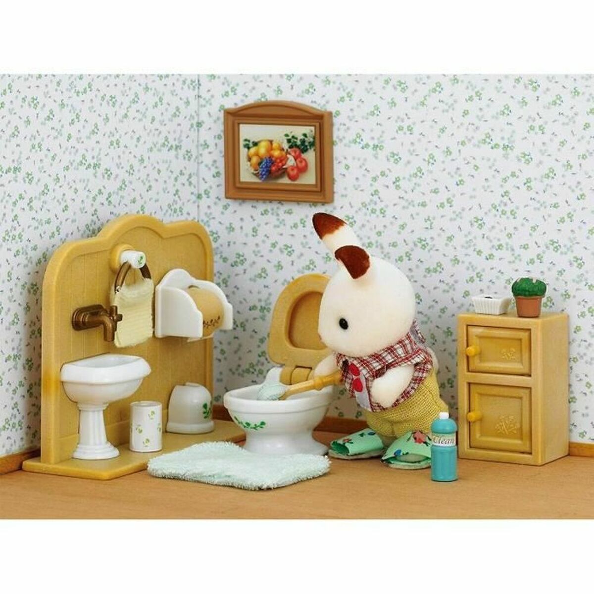 Actionfigurer Sylvanian Families Chocolate Rabbit and Toilet Set - 2