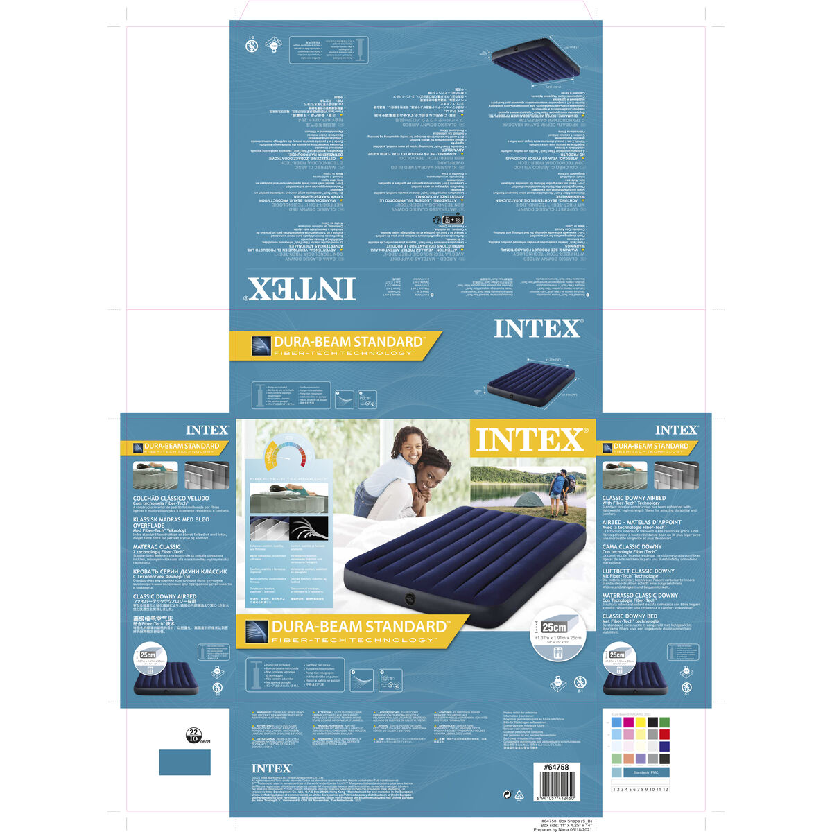 Luftmadrass Intex 64758 137 x 191 x 25 cm (191 x 137 x 25 cm) - 2