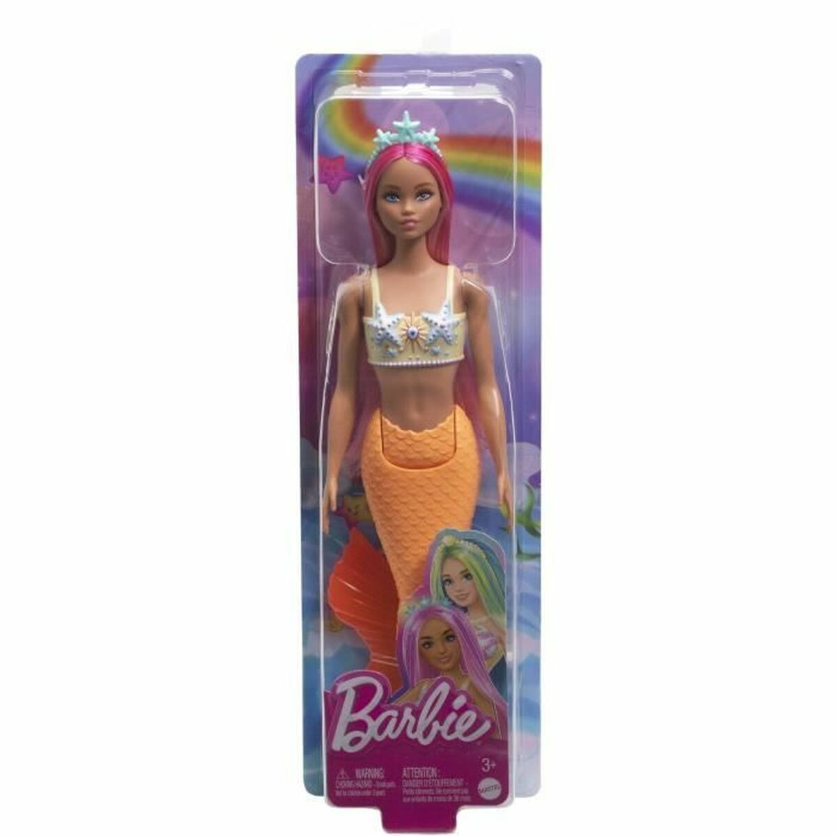 Docka Barbie Sirene Rose - 3
