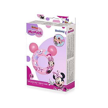Bestway Flottör Disney Minnie Mouse Med Öron 74x76 cm +3 till 6 År Pool och Strand 09111