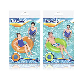 Bestway Luftmadrass Glatt Neonfärg Sorterad D91 cm +10 År Strand och Pool 36025