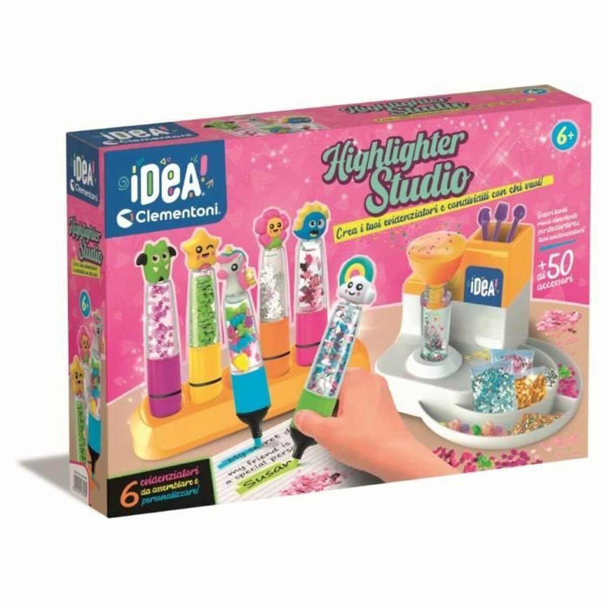 Skrivset Clementoni L'atelier des fluorescents (10 antal)