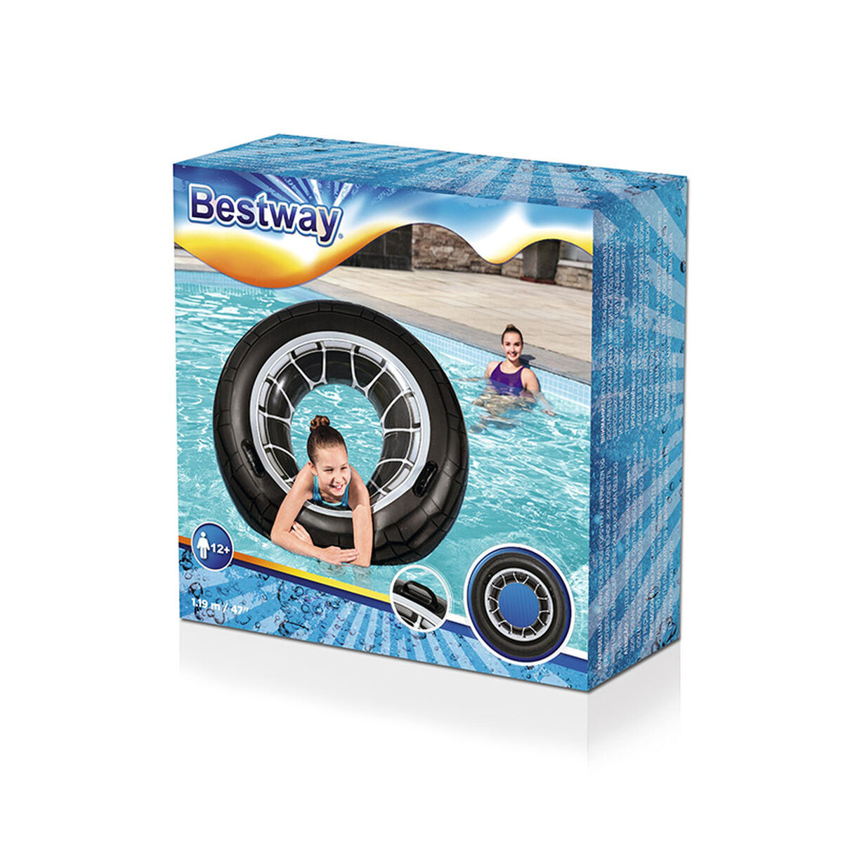 Bestway Dekorerad Uppblåsbar Flotte Däck D119 cm +12 År Strand och Pool 36102 - 2