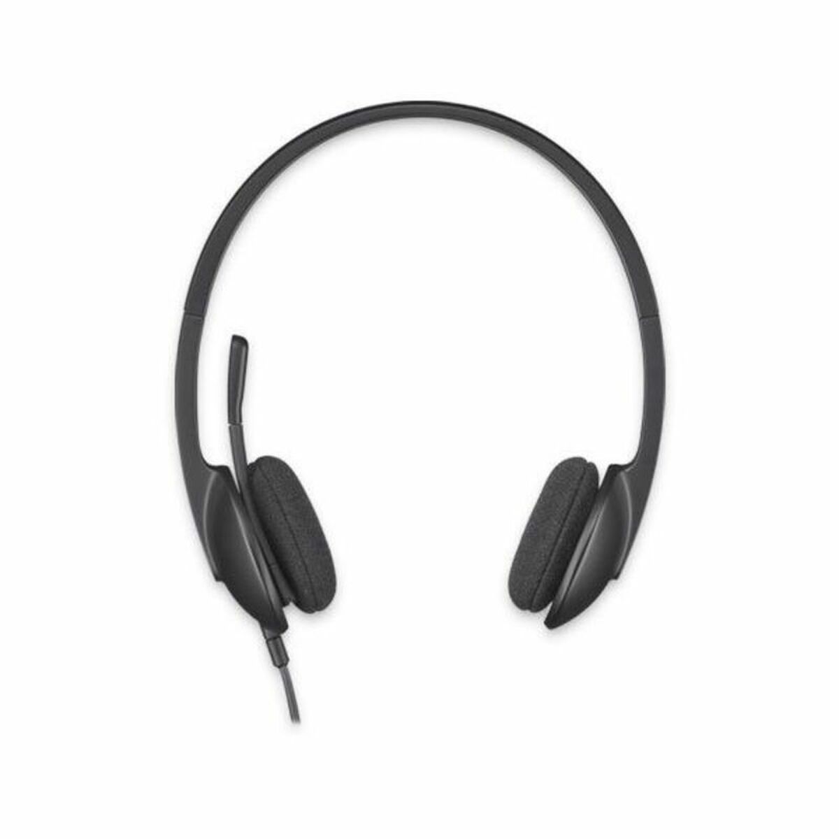 Hörlurar med Mikrofon Logitech 981-000475 USB 1,8 m Svart (1 antal)