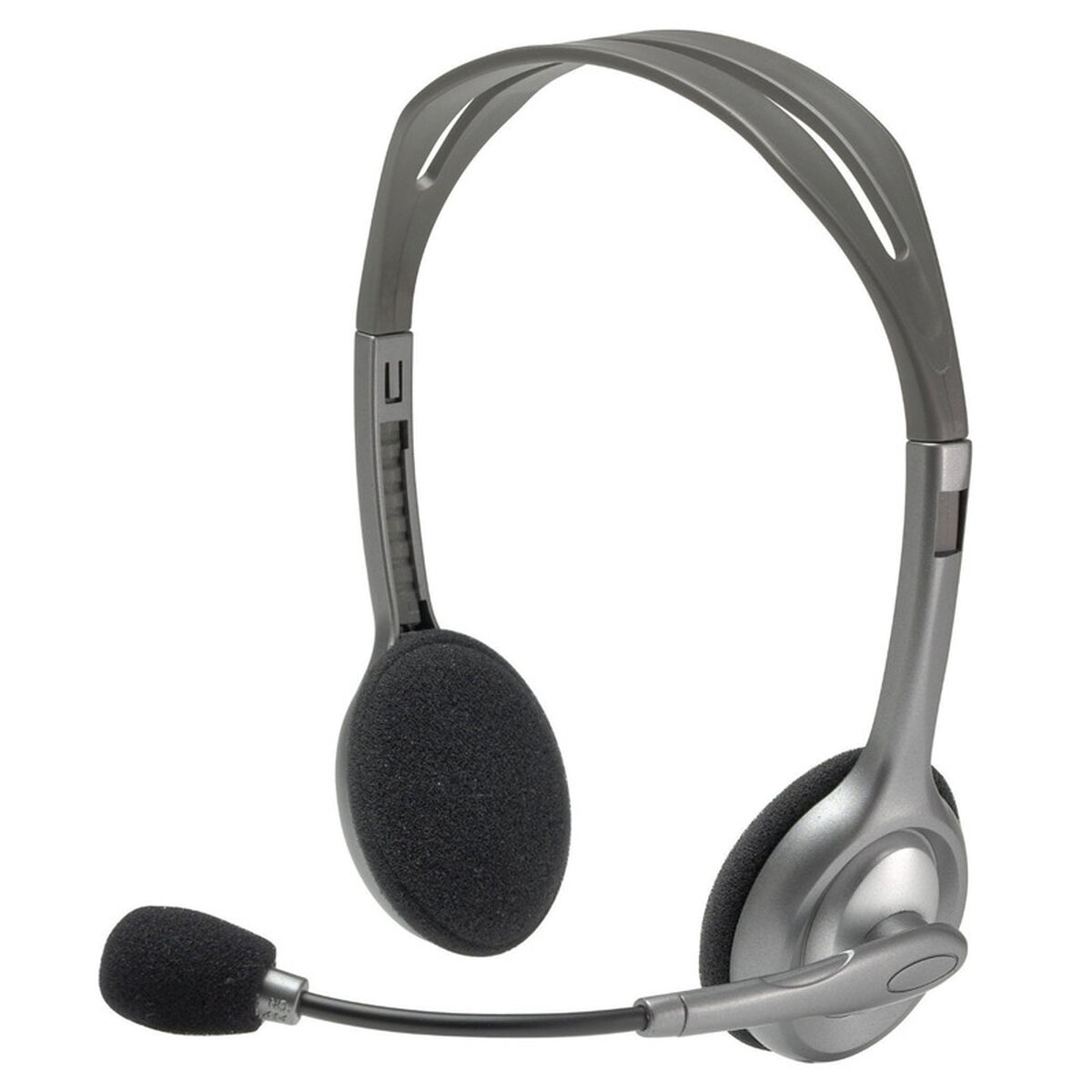 Hörlurar med Mikrofon Logitech 981-000271 2 x Jack 1,4 m Svart Grå