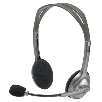 Hörlurar med Mikrofon Logitech 981-000271 2 x Jack 1,4 m Svart Grå