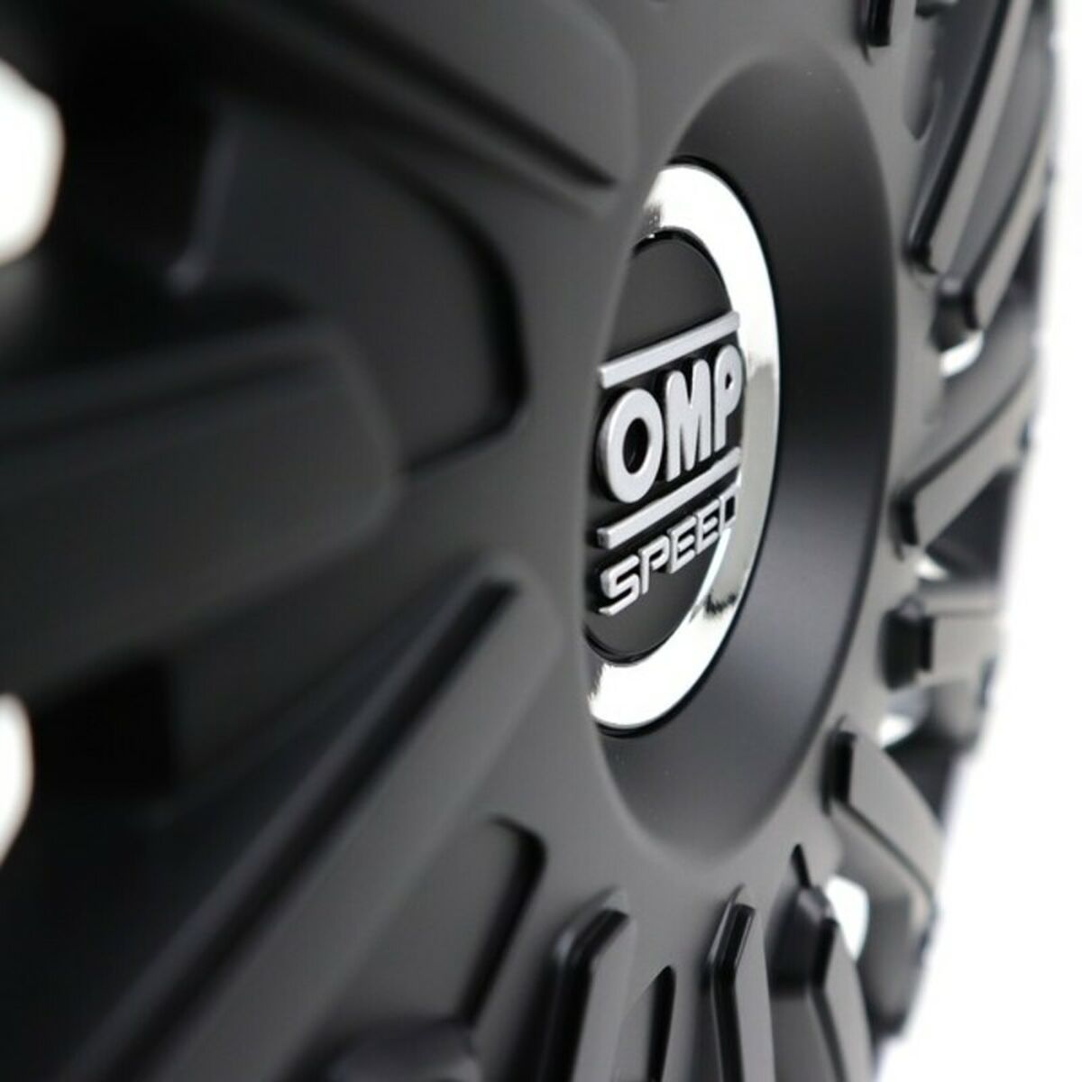 Navkapsel OMP Stinger Speed Svart Silvrig 16" (4 uds) - 2