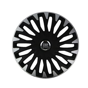 Navkapsel OMP Stinger Speed Svart Silvrig 16" (4 uds)